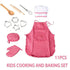 11pc Kids Baking Set: Apron, Chef Hat & Utensils - Little Fashion