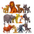 12 - Pack Lion Guard Kion PVC Action Figures Set - collection_name