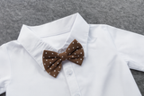 Gray & White 4-Piece Boy's Tuxedo Outfit