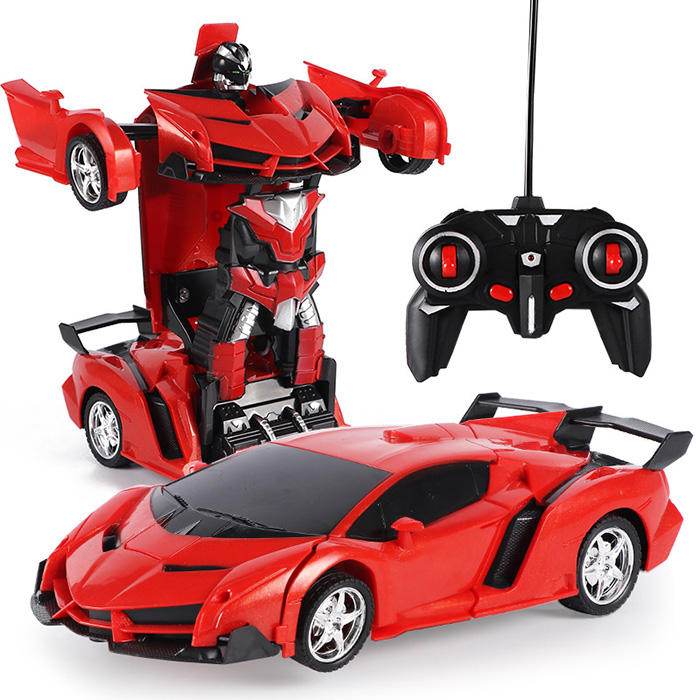 Large 24cm 2-in-1 RC Robot Car Transformer Toy | Halloween Gift
