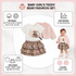 Baby Girl Teddy Bear Fashion Set | 12-36 Months