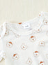 Baby Boy Bear Print Top and Pullover Set