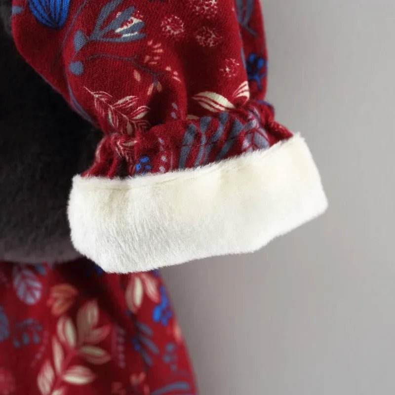 2pc Girl's Fur Vest & Velvet Princess Dress Set - Little Fashion