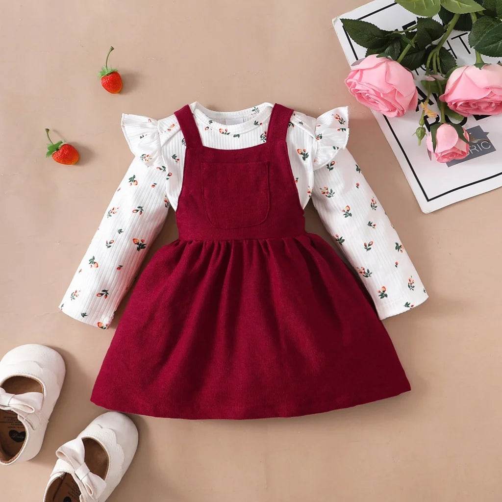 2PCS Baby Girl Princess Dress Set | Romper Skirt 0 - 18M - collection_name