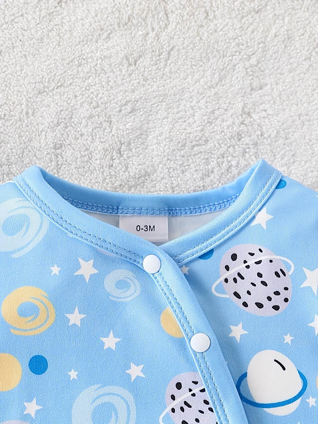 3-Pack Cartoon Footed Rompers with Hats - Little Fashion