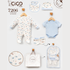 5Pc Baby Gift Set with Bag (0-9M)