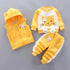 3pc Baby Fleece Outfit: Sweater, Pants & Hood - Little Fashion