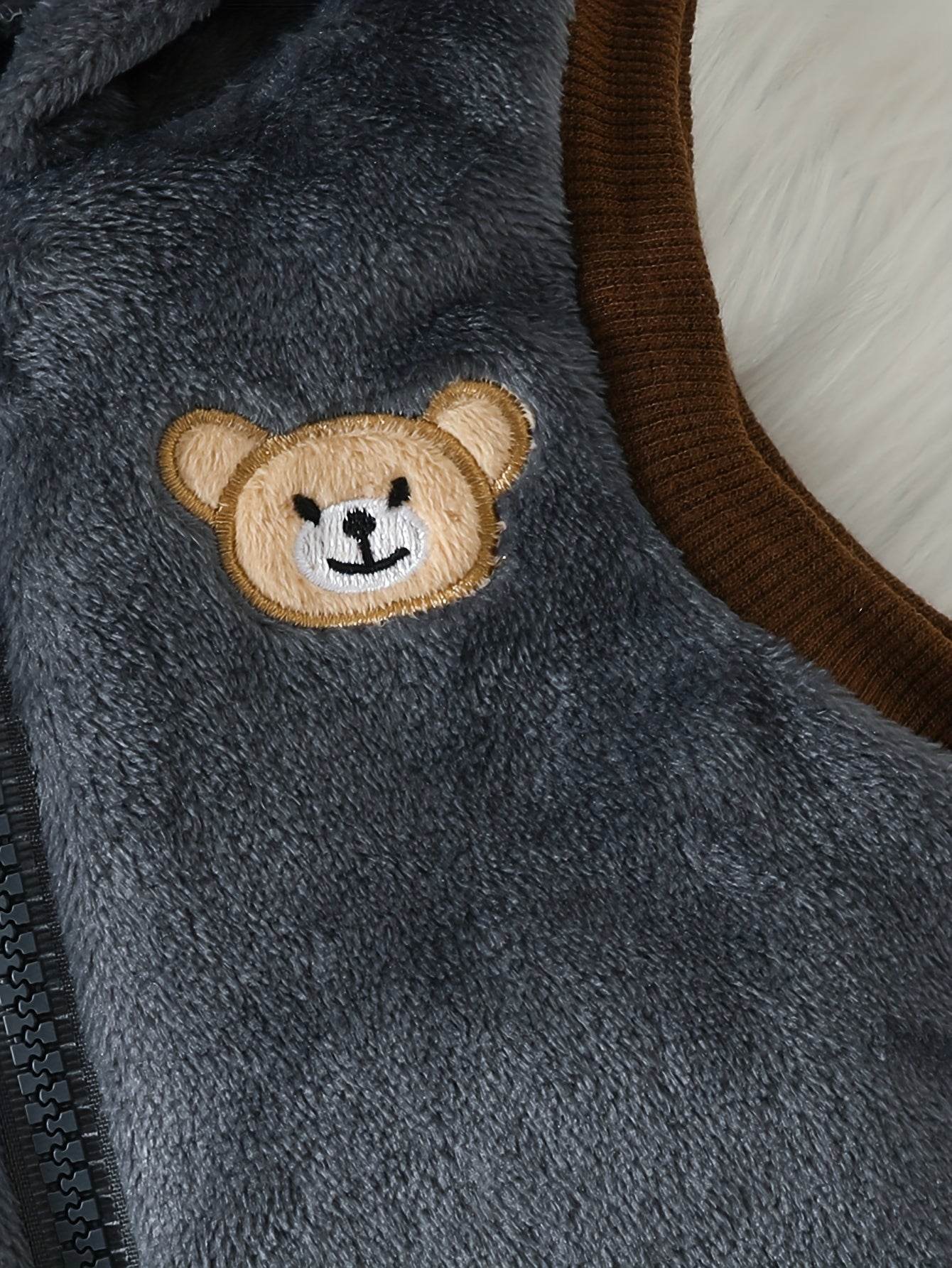 3pc Boys' Winter Set: Panda Jacket, Pants sweatshirt - Little Fashion