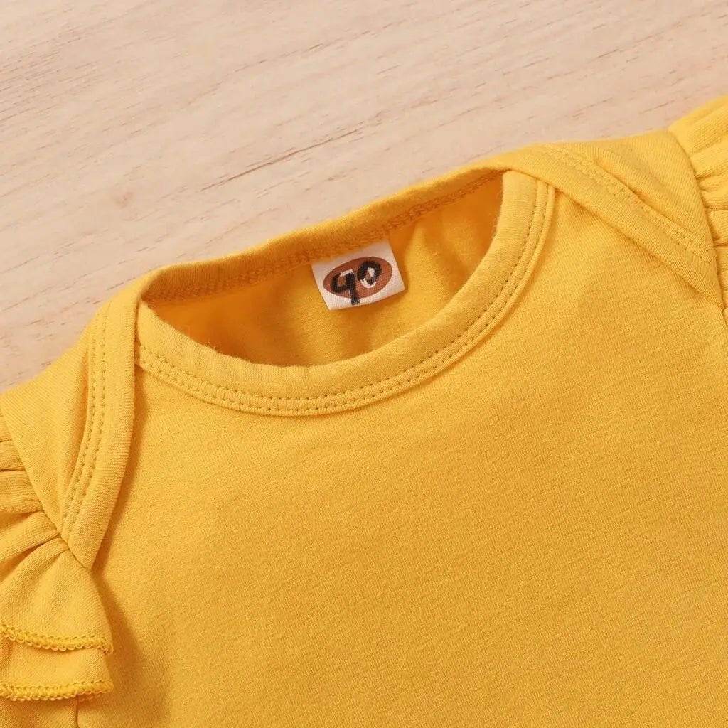 3PCS Baby Girl Outfit Set | Bodysuit & Floral Pants - Little Fashion