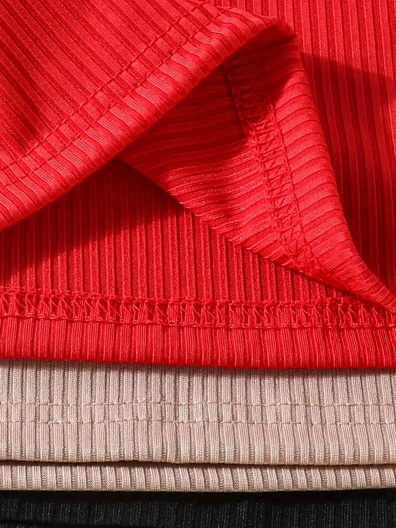 3PCS Girls Bubble Sleeve Tops Set | European Style - Little Fashion