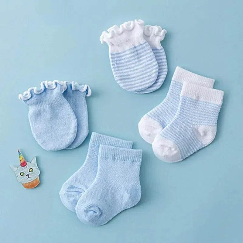4 Pairs Baby Socks & Gloves Set - Little Fashion
