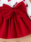 Comfortable Baby Girl Love Print Dress - Little Fashion