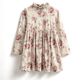 Christmas Dress for Girls with Faux Fur Jacket and Collar - Little Fashion