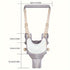 Baby harness with measurement details on a white background