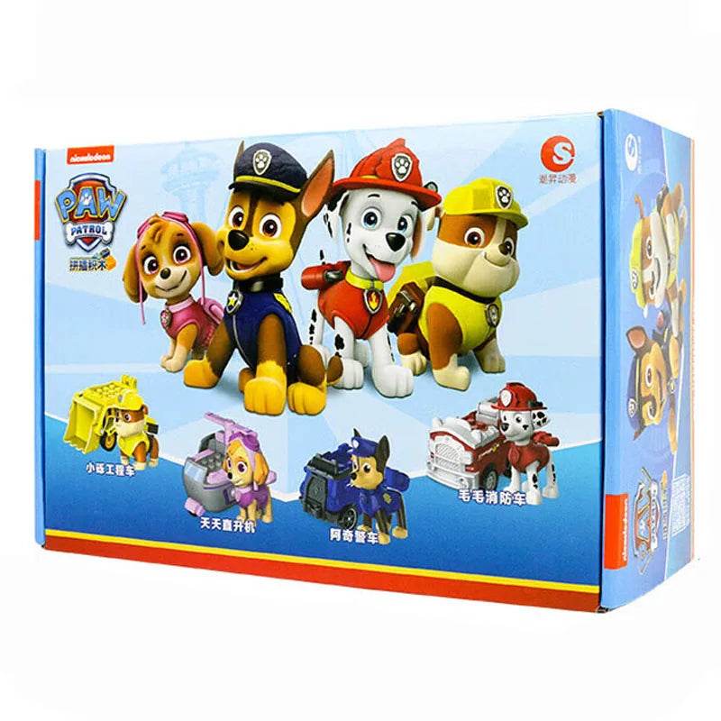 4PCs PAW Patrol Pull Back Toy Car Set - Little Fashion
