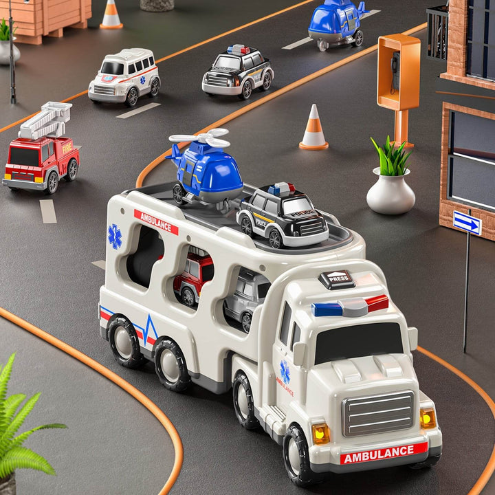 5-Pack Toddler Rescue Vehicles: Ages 3-6 - Little Fashion