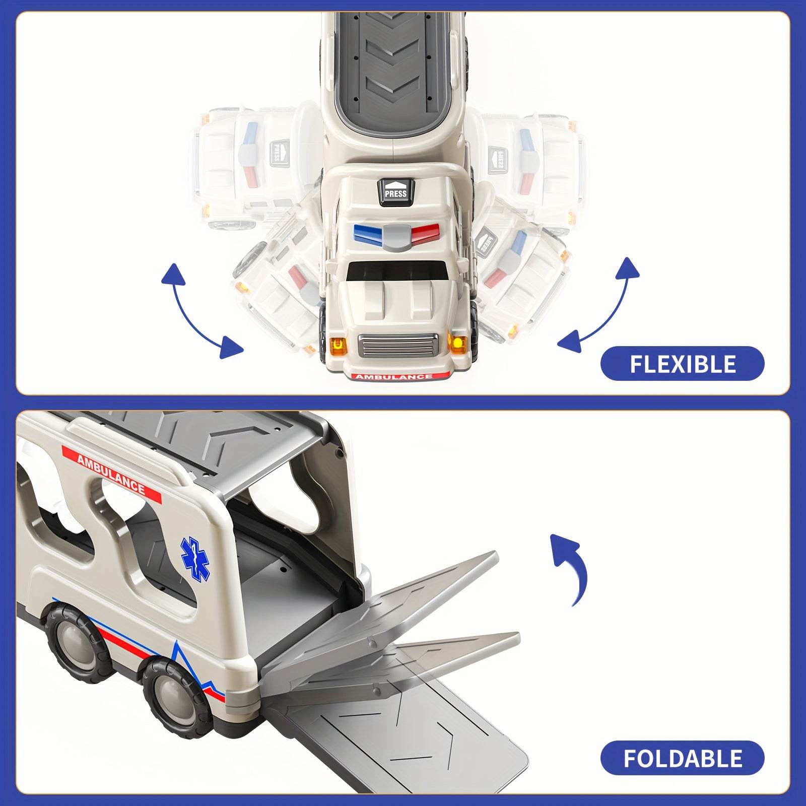 5-Pack Toddler Rescue Vehicles: Ages 3-6 - Little Fashion