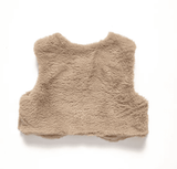 Christmas Dress for Girls with Faux Fur Jacket and Collar - Little Fashion