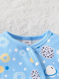 3-Pack Cartoon Footed Rompers with Hats - Little Fashion
