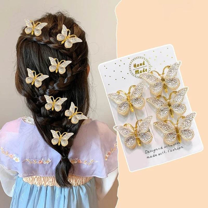 5PCS Kids Gradient Color Hair Clips & Barrettes - Little Fashion