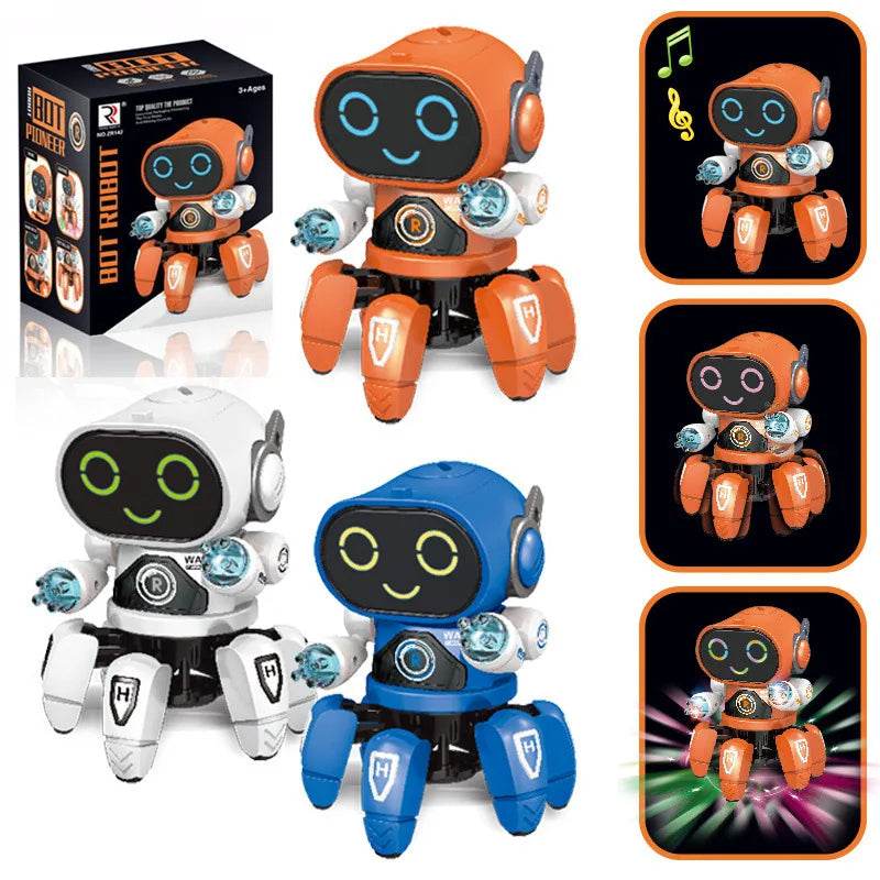 6-Claw Octopus Robot Toy with Music & LED Lights - Little Fashion
