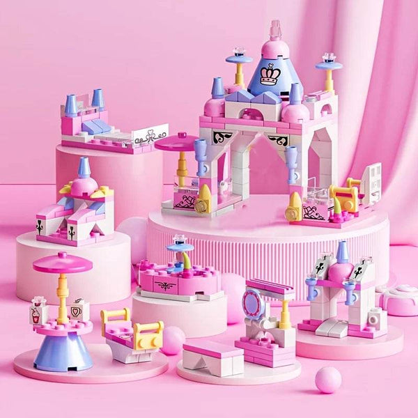 6-in-1 Girls Castle Building Blocks Kit - Little Fashion