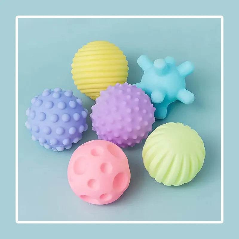 6 Pcs Baby Sensory Balls – Soft & Textured Toys - Little Fashion