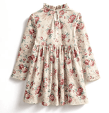 Christmas Dress for Girls with Faux Fur Jacket and Collar - Little Fashion