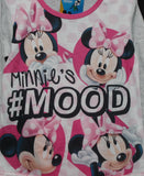 T-shirt with Minnie Mouse design and 'Minnie's #MOOD' text on a pink background