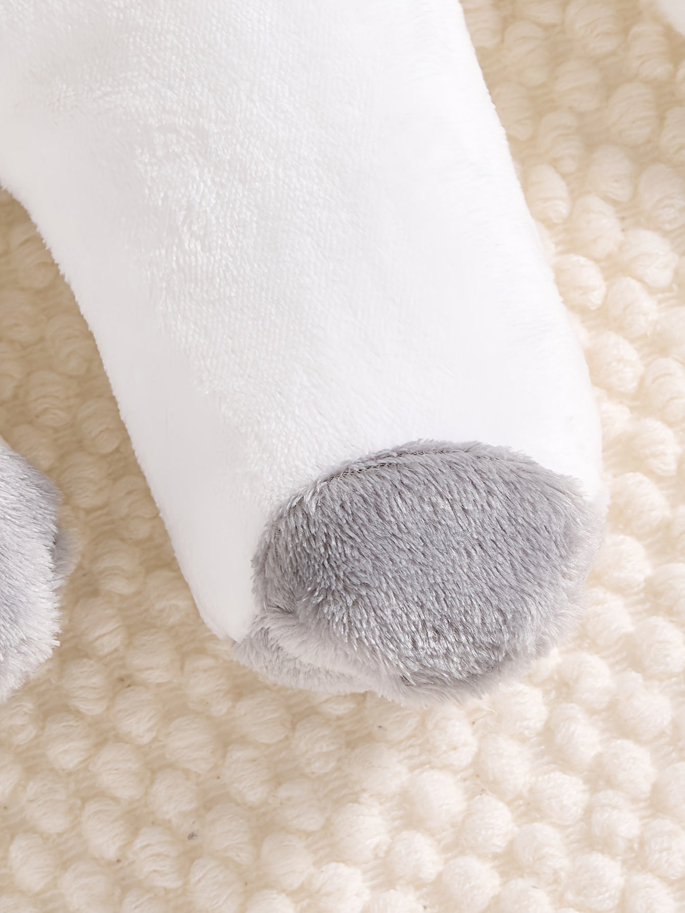 Boys' Bear Patch Hooded Winter Romper