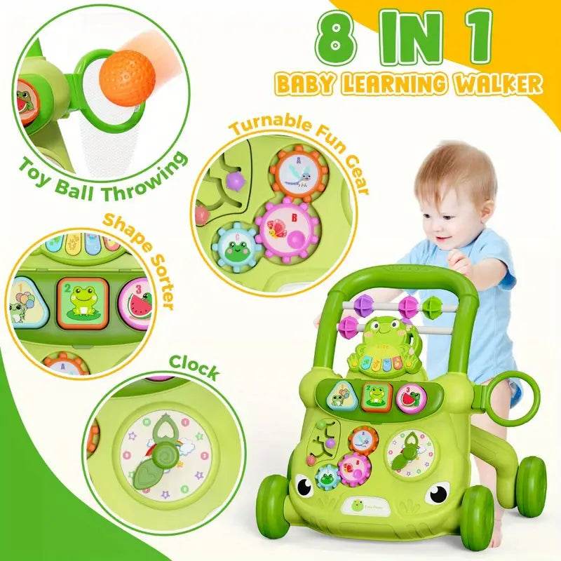 8-in-1 Baby Walker & Activity Center, Early Edu Toy - Little Fashion