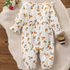 Baby Girl Floral Long Sleeve Cotton Bodysuit & Bow