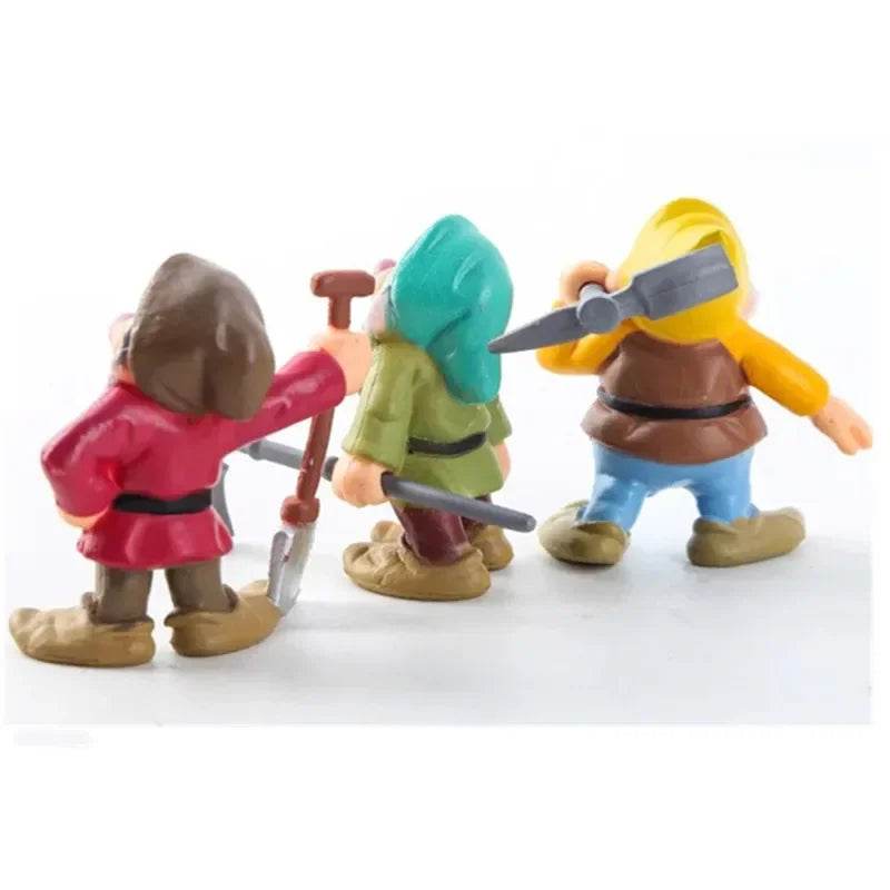 8PCs Disney Princess & Seven Dwarfs Figure Set - Little Fashion
