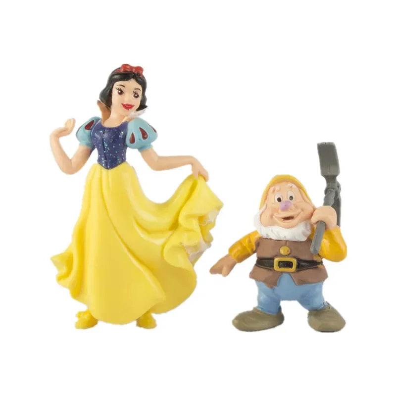 8PCs Disney Princess & Seven Dwarfs Figure Set - Little Fashion