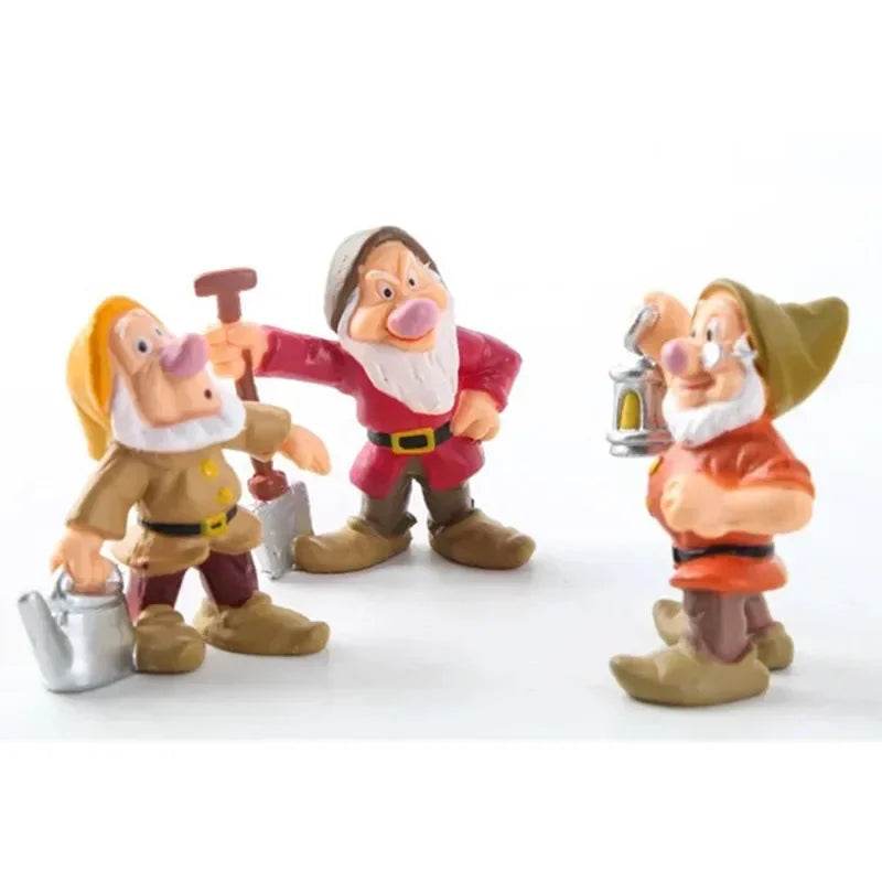 8PCs Disney Princess & Seven Dwarfs Figure Set - Little Fashion