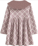 Christmas Dress for Girls with Faux Fur Jacket and Collar - Little Fashion