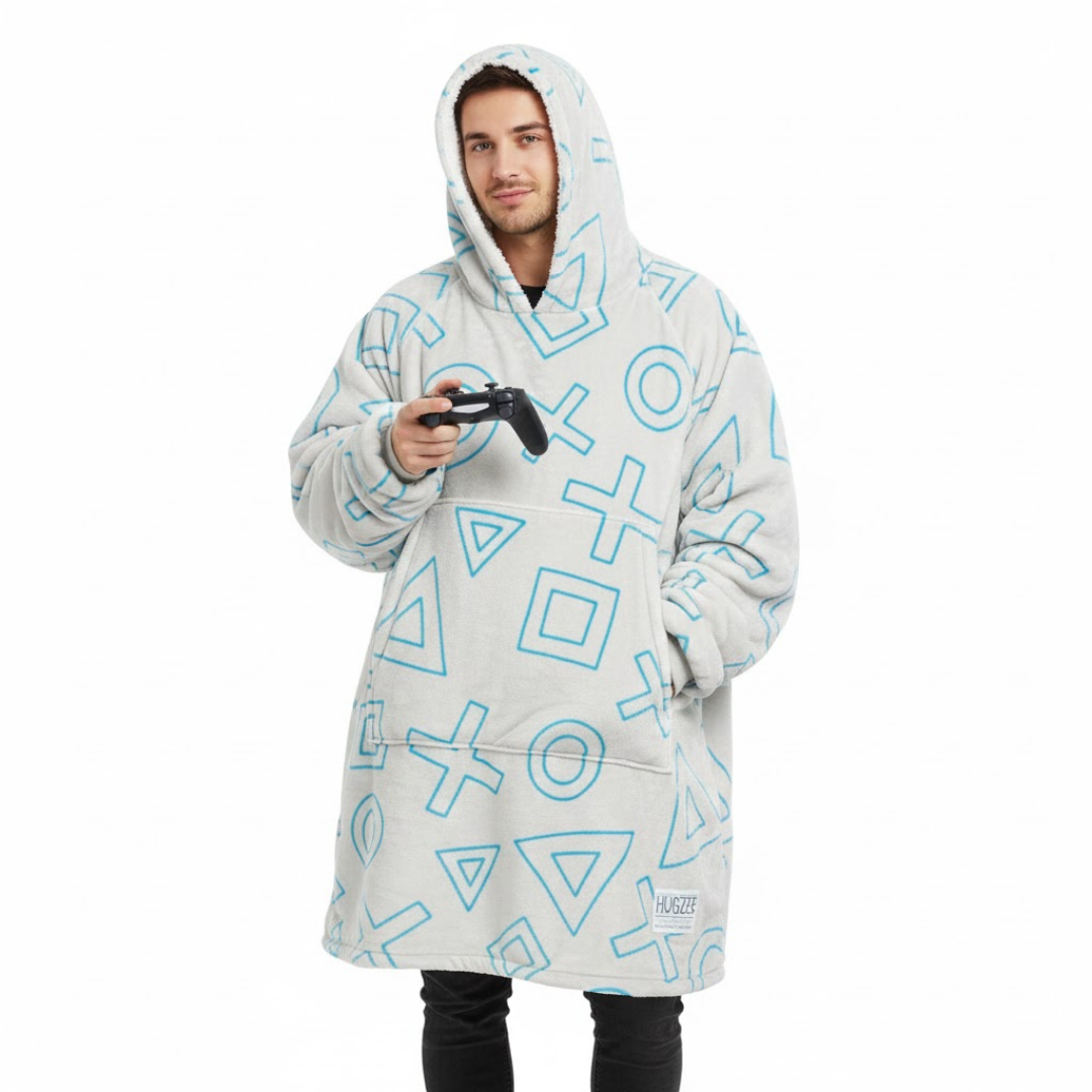 Fully Licensed Hugzee PlayStation Hooded Sherpa Fleece