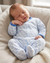 Baby Blue Elephant Print Babygrow | Tiny Baby–3–6M