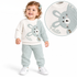 Baby Girl Waffle Bear Outfit Set 9–24M