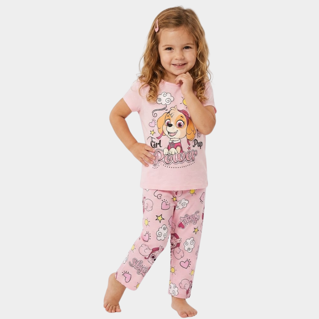 Girls Paw Patrol Pyjamas – Soft 100% Cotton Nightwear
