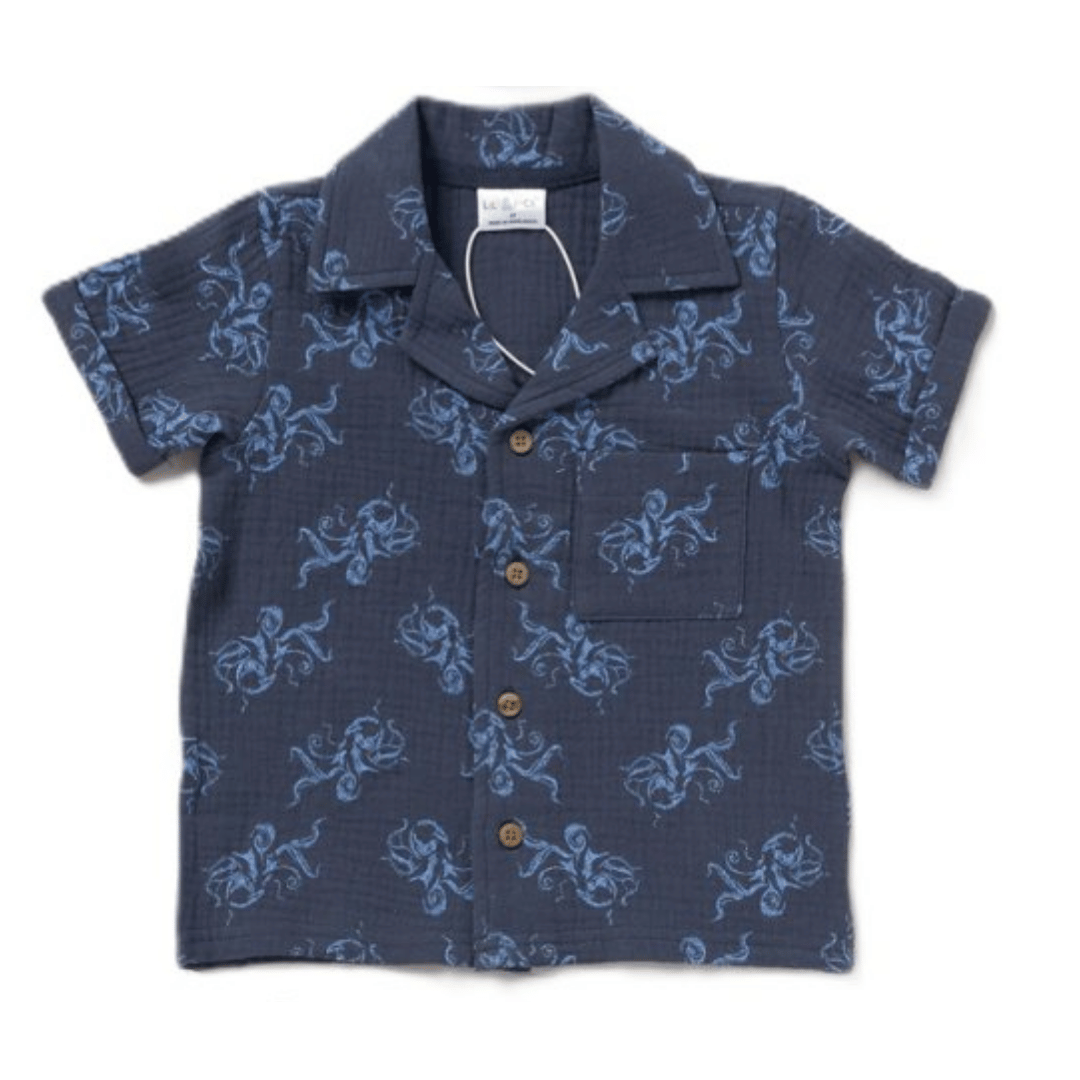 Black polo shirt on a white background
