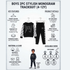 Infographic image of Boys Black Graffiti Tracksuit
