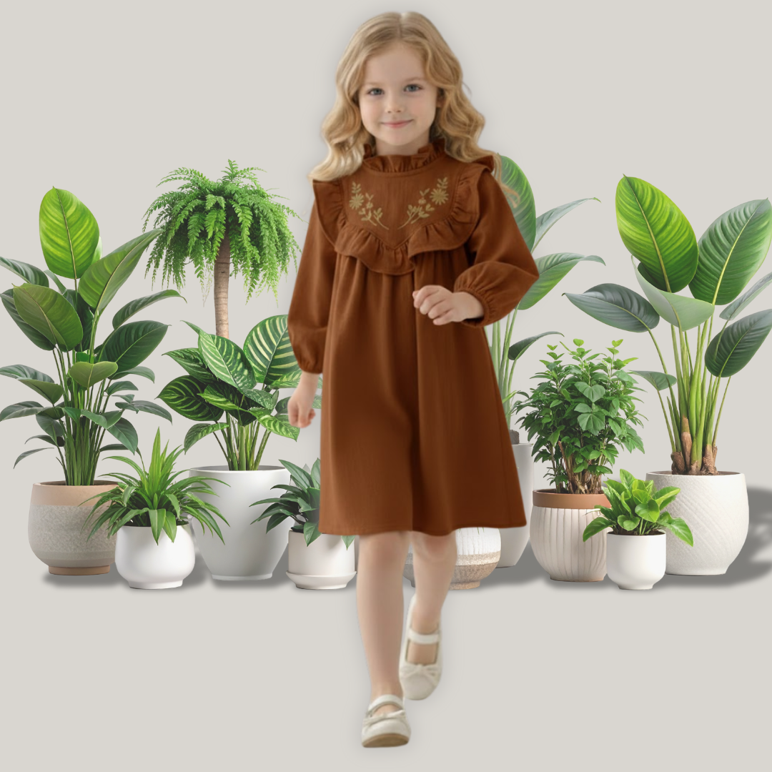 Baby Girls' Embroidered Floral Cotton Dress