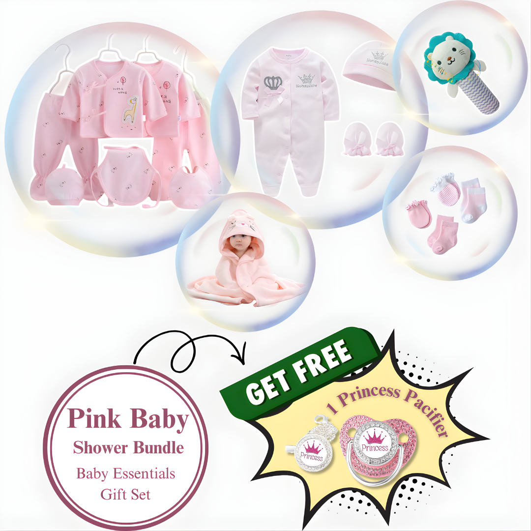 Complete 22pc Baby Shower Gift Set with Free Pacifier
