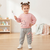 A girl wearing Cute Pink T-Shirt & Pants Tracksuit 