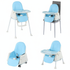Modern Portable High Chair, Adjustable, Detachable Tray