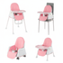 Modern Portable High Chair, Adjustable, Detachable Tray