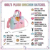 Infographic picture of Girl's Plush Unicorn Satchel Bag