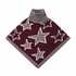 Cozy winter knitwear poncho with a bold star pattern and comfortable high neckline designed for chilly weather.