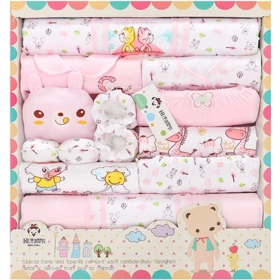 18pc Newborn Baby Clothes Set - 100% Soft Cotton Gift